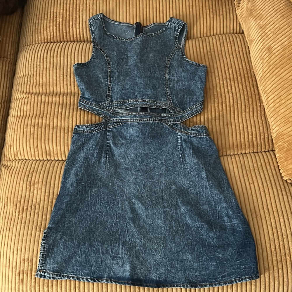 SHEIN Blue Denim Mini Dress
